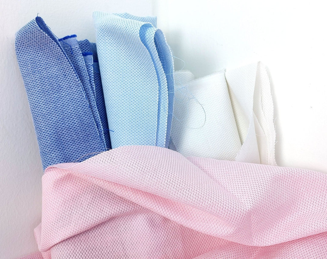 Linen Cotton Rhombus Shape Fabric - Special V-Heald 4350 4349 4348 4347 - The Linen Lab - Pink