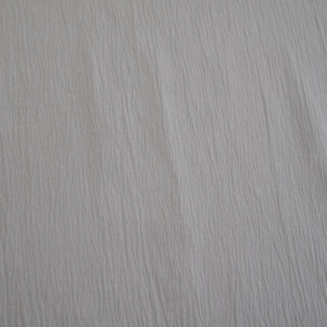 Linen Cotton Span Stretch Fabric with Wrinkle Effect 1652 - The Linen Lab - Beige 1652