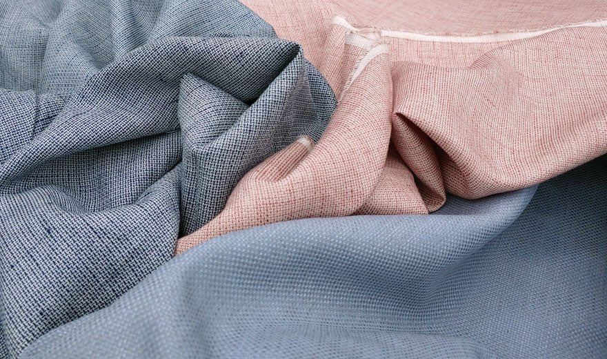 Linen Cotton Tweed Chambray Fabric (3732 3763 3736) - The Linen Lab - navy