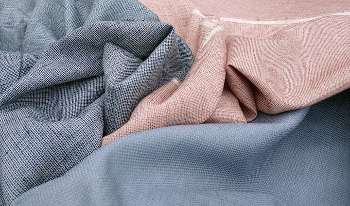 Linen Cotton Tweed Chambray Fabric (3732 3763 3736) - The Linen Lab - navy