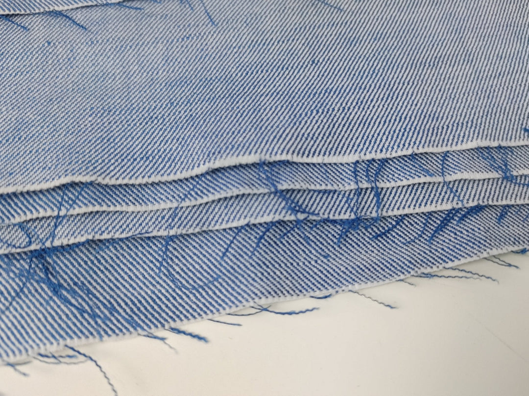 Linen Cotton Twill Chambray Fabric 3420 4960 7622 2979 4957 4959 4958 7544 - The Linen Lab - Blue