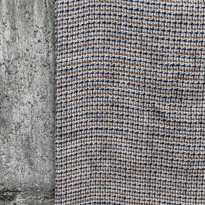 Linen Dobby Tweed Chambray Fabric (6476 6477) - The Linen Lab - Green