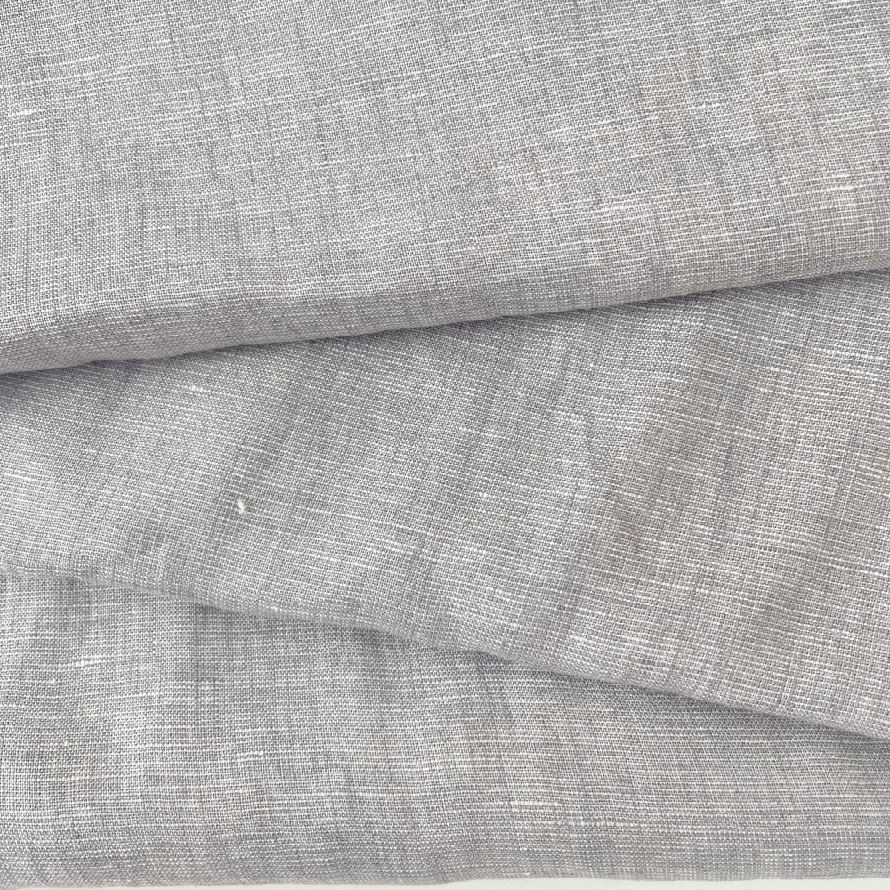 Linen Dot Shape Fabric 4613 6608 - The Linen Lab - Brown