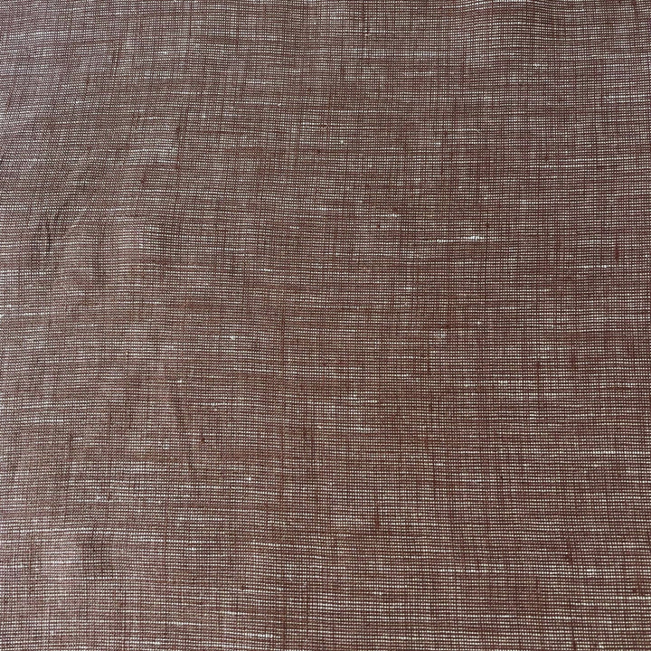 Linen Dot Shape Fabric 4613 6608 - The Linen Lab - Brown