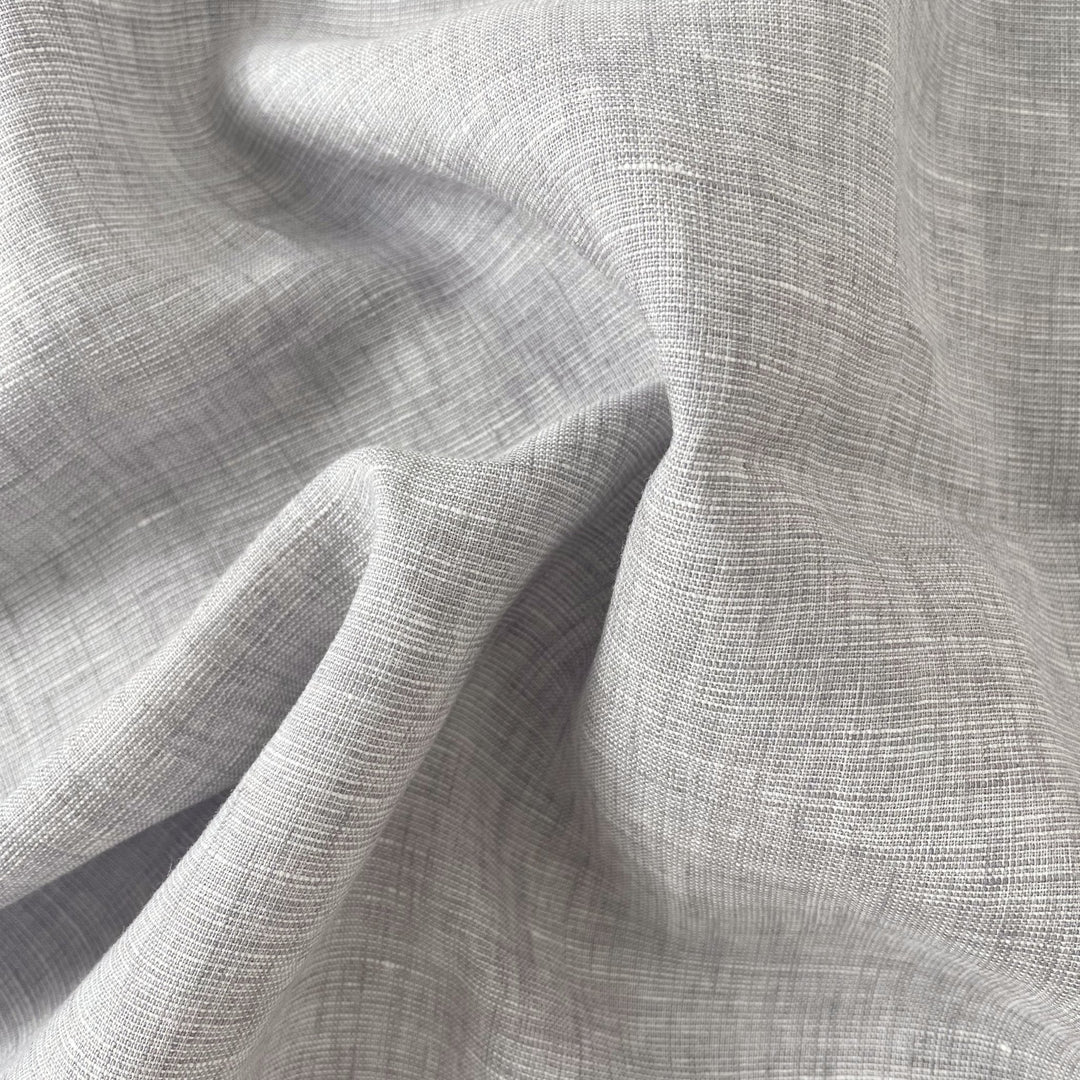 Linen Dot Shape Fabric 4613 6608 - The Linen Lab - Grey