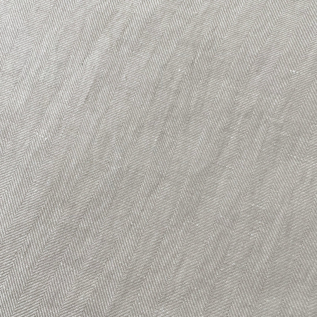 Linen Fabric HBT Herringbone Twill 6862 - The Linen Lab - Beige