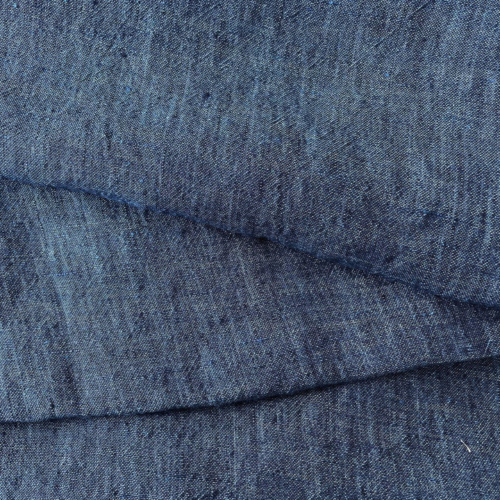 Linen Fabric Light Weight Soft Touch 21S 4892 6449 7252 6351 - The Linen Lab - Navy