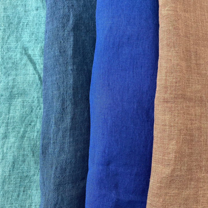 Linen Fabric Light Weight Soft Touch 21S 4892 6449 7252 6351 - The Linen Lab - Navy