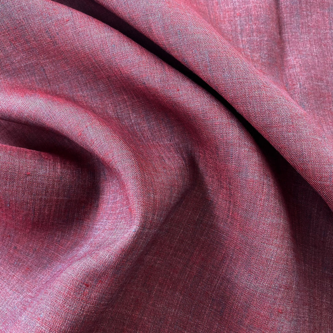Linen Fabric Light Weight Soft Touch 21S 7042 6292 5968 7127 - The Linen Lab - Wine