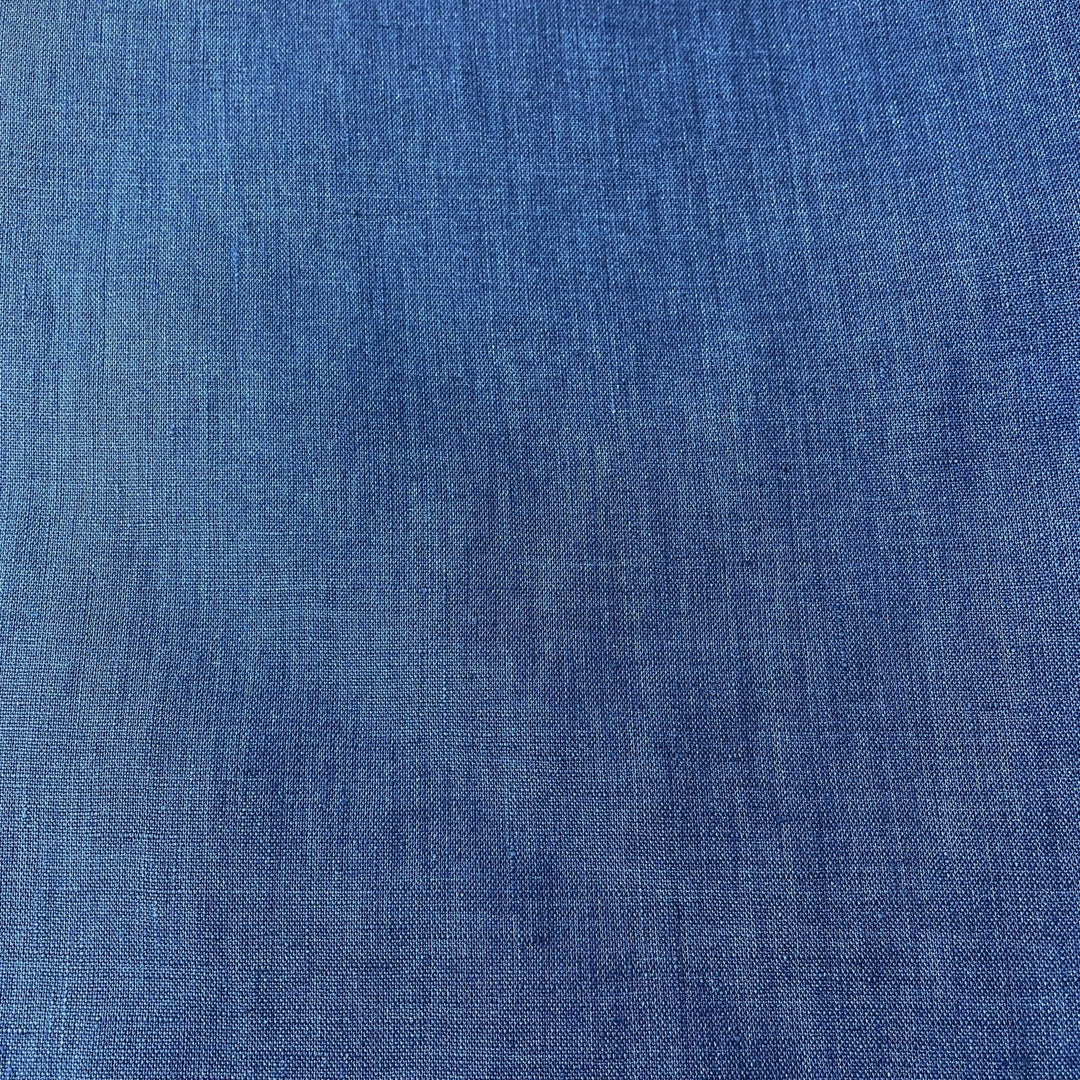 Linen Fabric Medium Weight Soft Touch 14S 6220 6600 6366 7369 - The Linen Lab - Blue