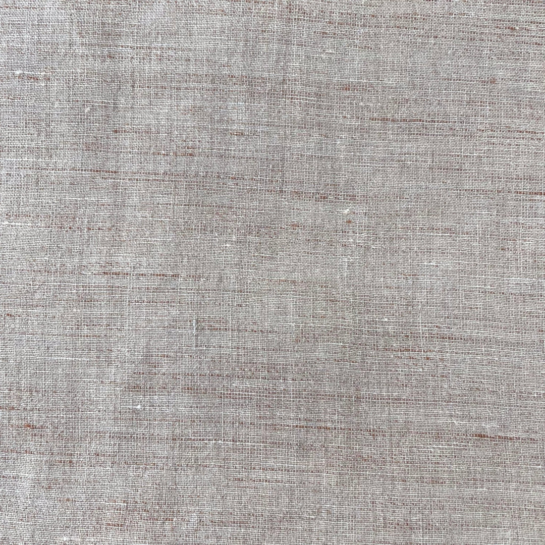 Linen French Melange Fabric Light Weight 6307 - The Linen Lab - Brown