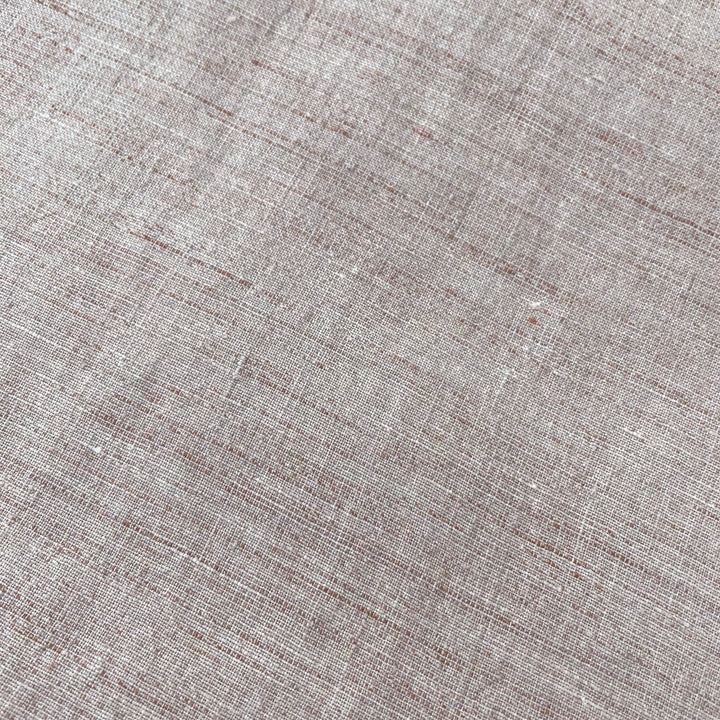 Linen French Melange Fabric Light Weight 6307 - The Linen Lab - Brown
