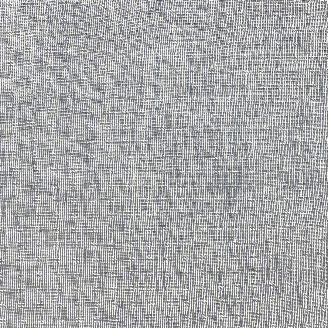 Linen Jacquard Small Pattern Fabric 4888 4887 - The Linen Lab - Grey