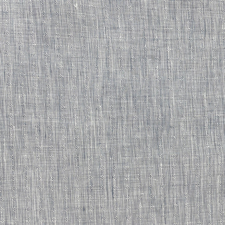 Linen Jacquard Small Pattern Fabric 4888 4887 - The Linen Lab - Grey