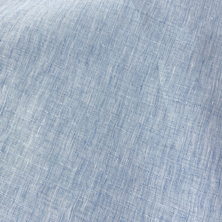 Linen Jacquard Small Pattern Fabric 4888 4887 - The Linen Lab - Grey