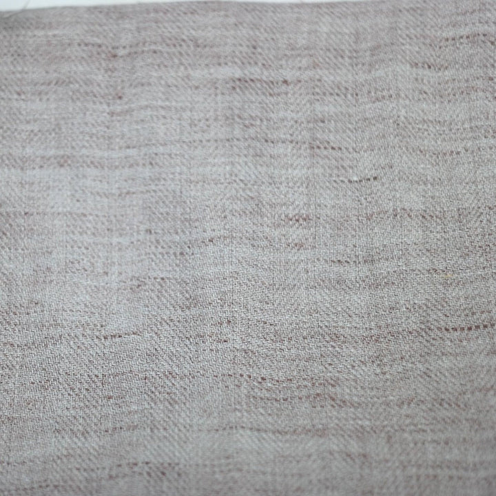 Linen Melange Fabric HBT Herringbone Twill (6706) - The Linen Lab - Beige