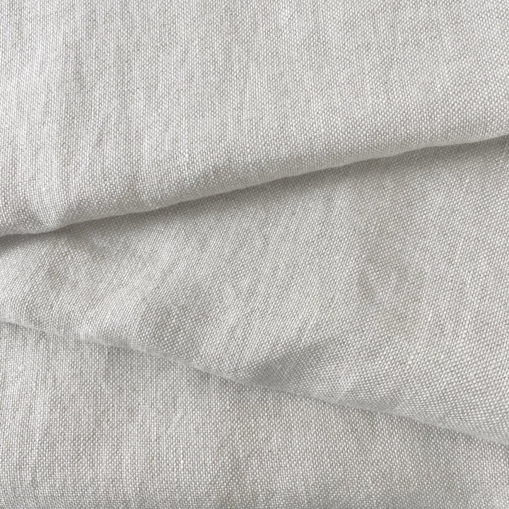 Linen Natural Grey Dot Fabric 7288 7438 - The Linen Lab - Natural