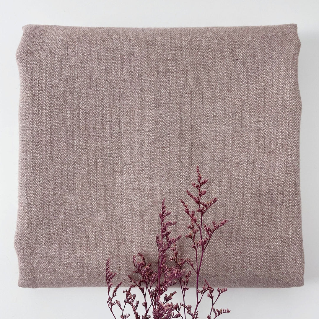 Linen Nylon Wool HBT Fabric 7009 7004 7013 7010 - The Linen Lab - 7013 D/PINK