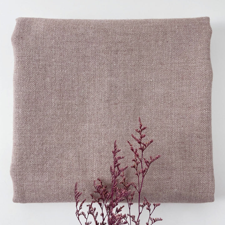 Linen Nylon Wool HBT Fabric 7009 7004 7013 7010 - The Linen Lab - 7013 D/PINK