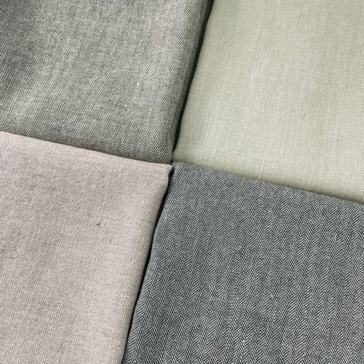 Linen Nylon Wool HBT Fabric 7009 7004 7013 7010 - The Linen Lab - 7013 D/PINK