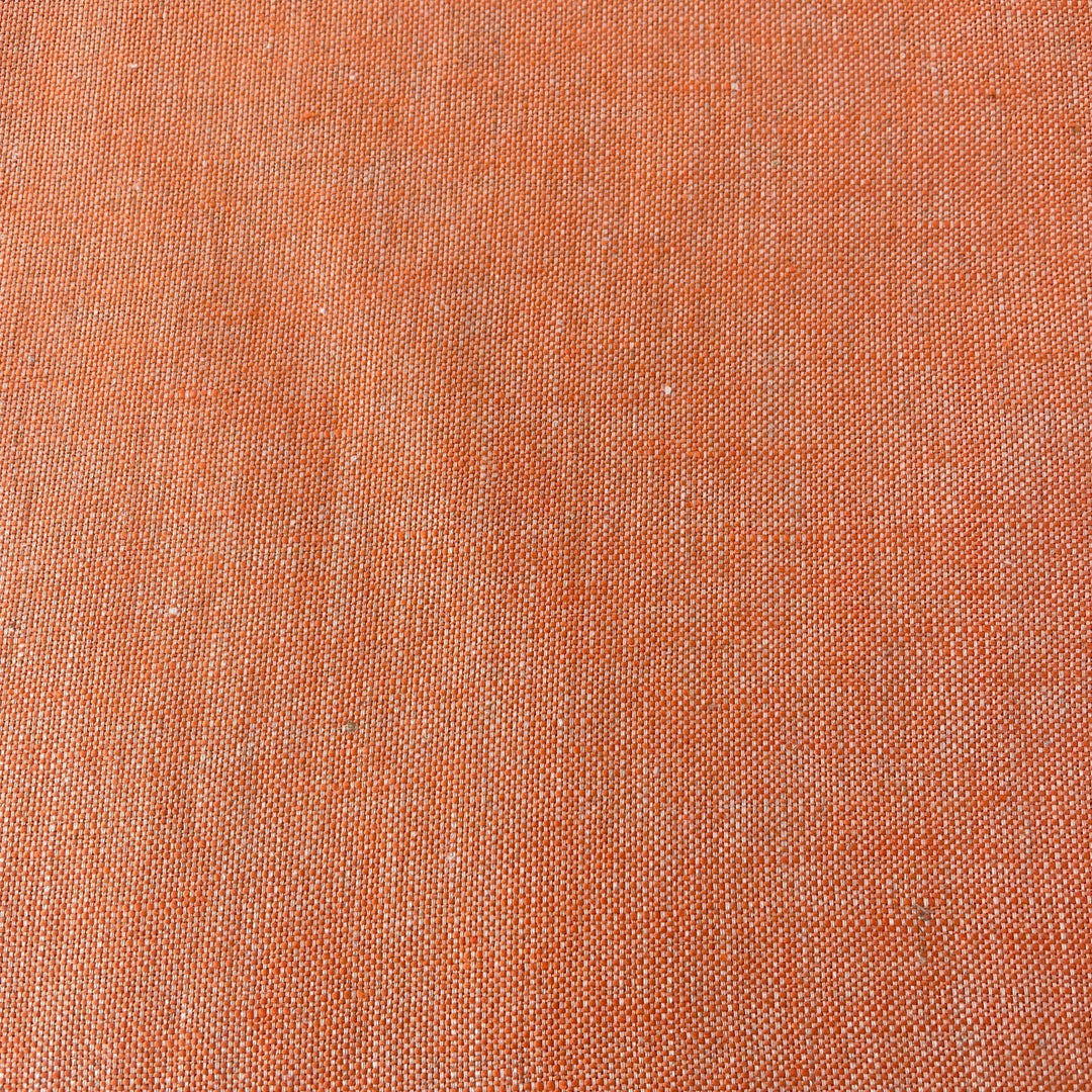 Linen Orange Dot Fabric 3509 - The Linen Lab - Orange
