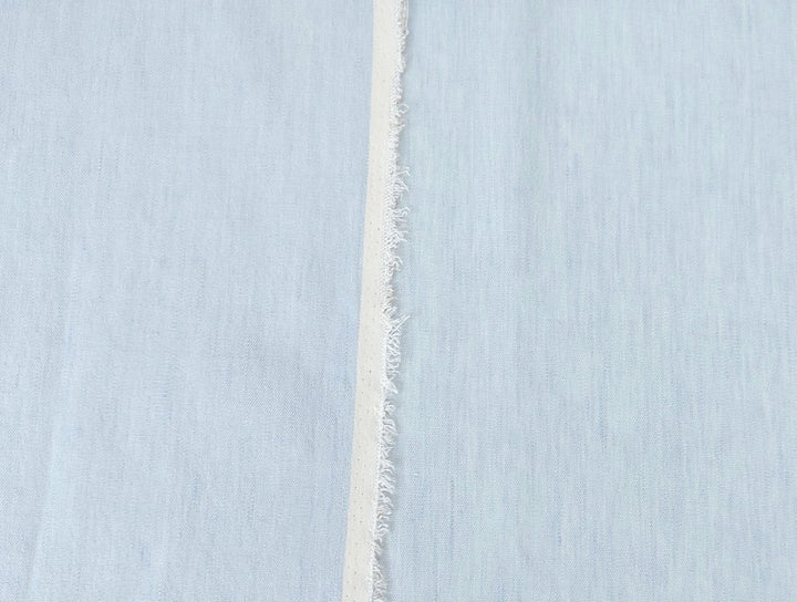 Linen Rayon Stretch Twill Fabric 7315 7316 7433 7454 7672 7753 - The Linen Lab - Blue(Light)