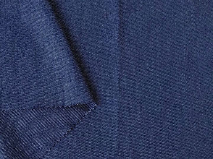 Linen Rayon Stretch Twill Fabric 7315 7316 7433 7454 7672 7753 - The Linen Lab - Navy