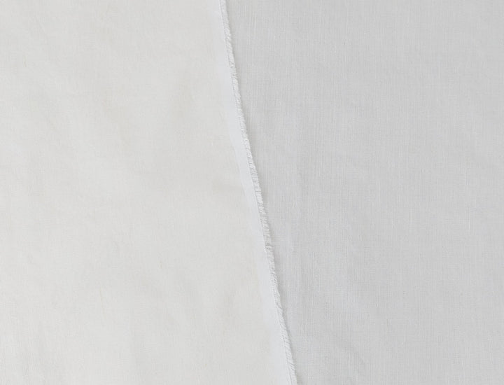 Linen Rayon Stretch Twill Fabric 7315 7316 7433 7454 7672 7753 - The Linen Lab - White