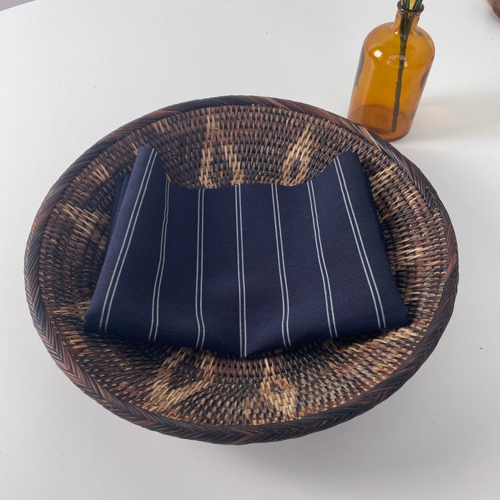 Linen Tencel Rayon Stripe Fabric 6942 - The Linen Lab - 6942