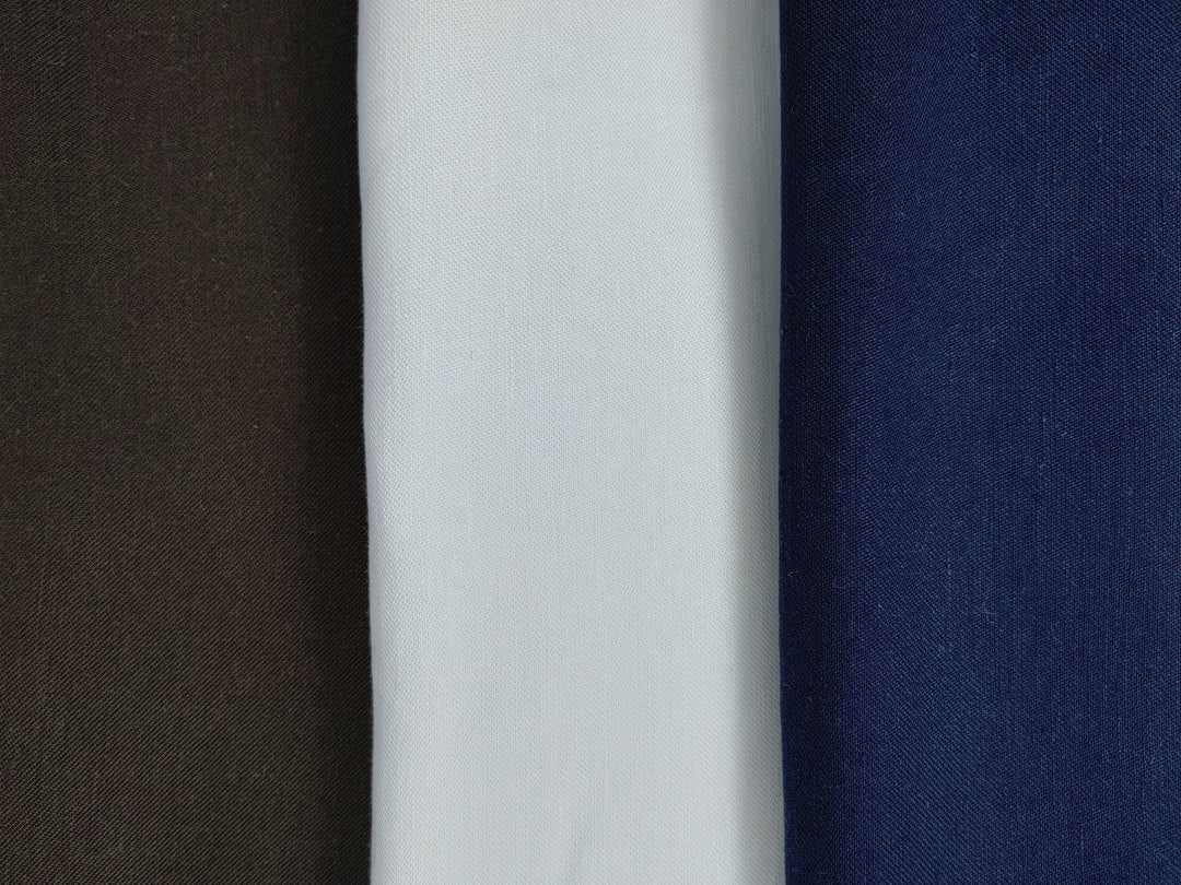 Linen Tencel Twill Fabric for Versatile and Elegant Creations 3217 6895 3530 - The Linen Lab - White