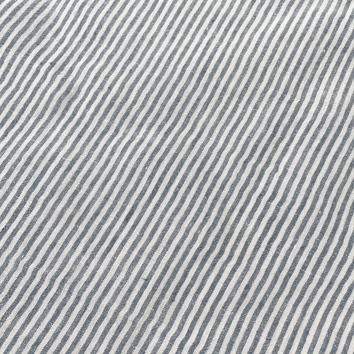 Linen Thin Stripe Fabric 6267 6495 6496 - The Linen Lab - Green