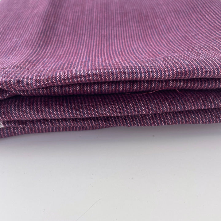 Linen Violet Stripe Fabric 6755 - The Linen Lab - Violet