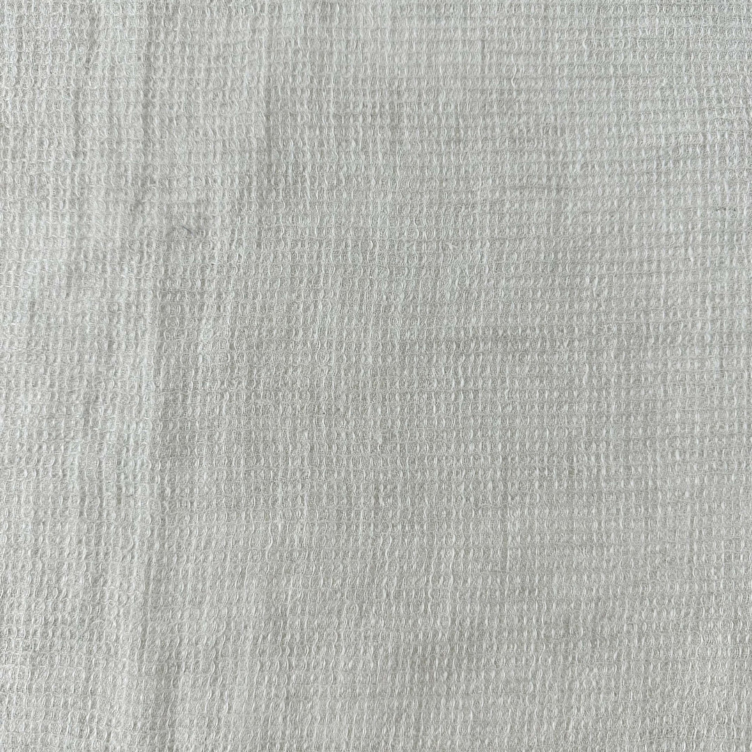 Linen Waffle Tweed Fabric 7349 7350 - The Linen Lab - Natural