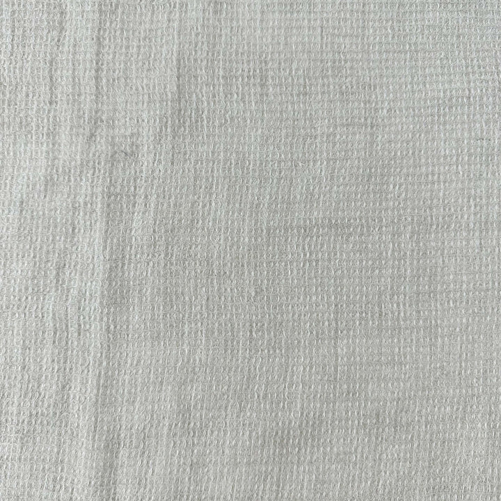 Linen Waffle Tweed Fabric 7349 7350 - The Linen Lab - Natural