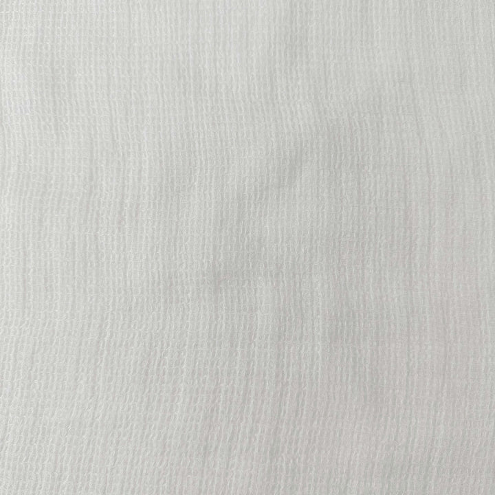 Linen Waffle Tweed Fabric 7349 7350 - The Linen Lab - White