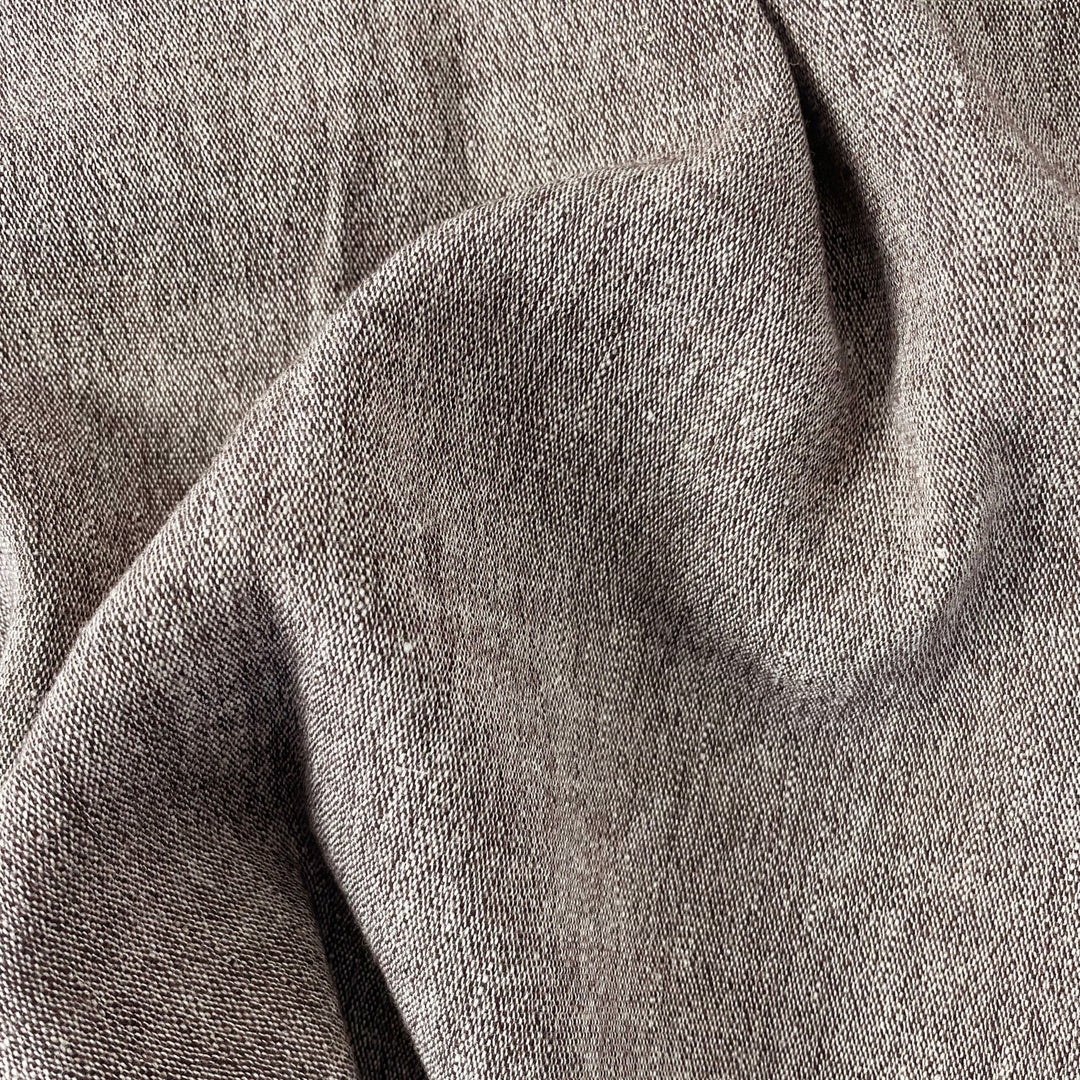 Linen Wool Fabric 6105 6106 6107 - The Linen Lab - Brown