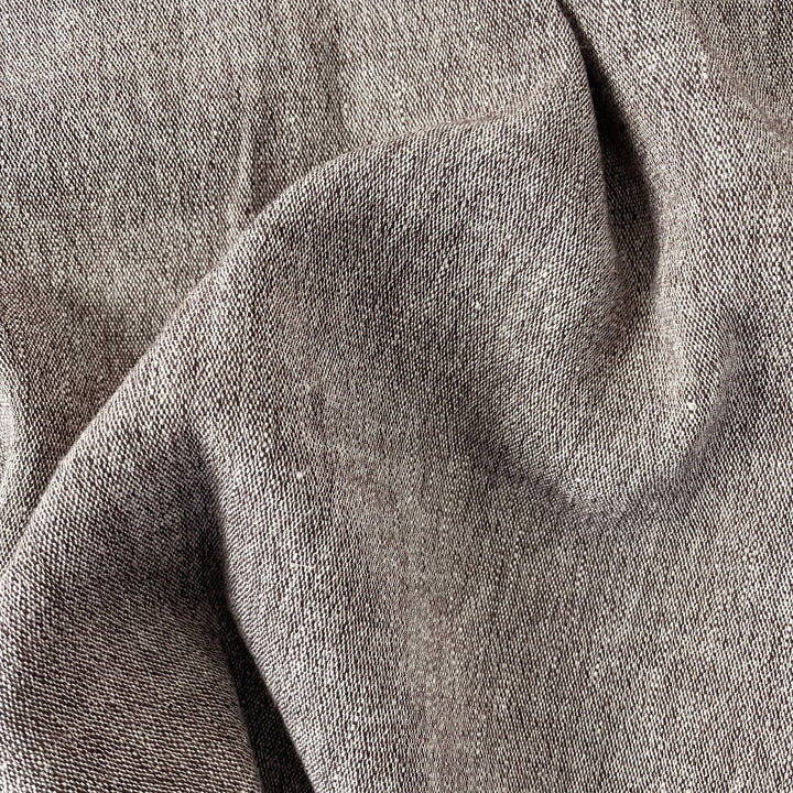 Linen Wool Fabric 6105 6106 6107 - The Linen Lab - Brown