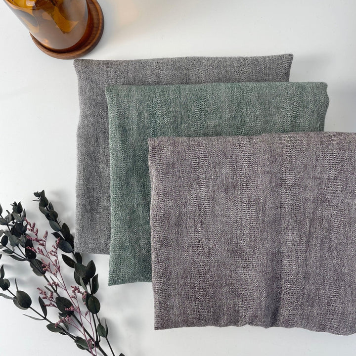 Linen Wool Fabric 6105 6106 6107 - The Linen Lab - Grey