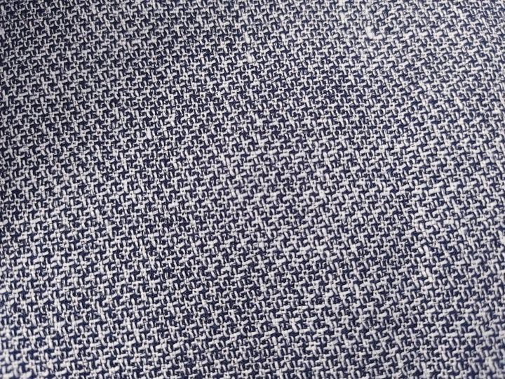 Medium Weight Linen Cotton Polyester Dobby Fabric 4636 - The Linen Lab - Navy(Dark)