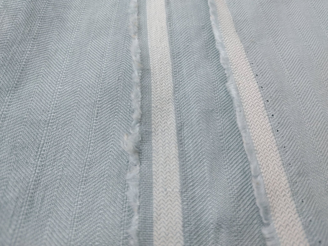 Mint Elegance: 100% Linen HBT Herringbone Twill Fabric with High Density Weave 7833 - The Linen Lab - Mint