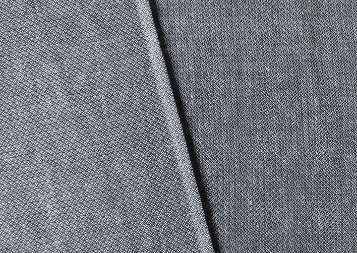 Monochrome Elegance: Linen Cotton Dobby Fabric 3946 - The Linen Lab - Gray