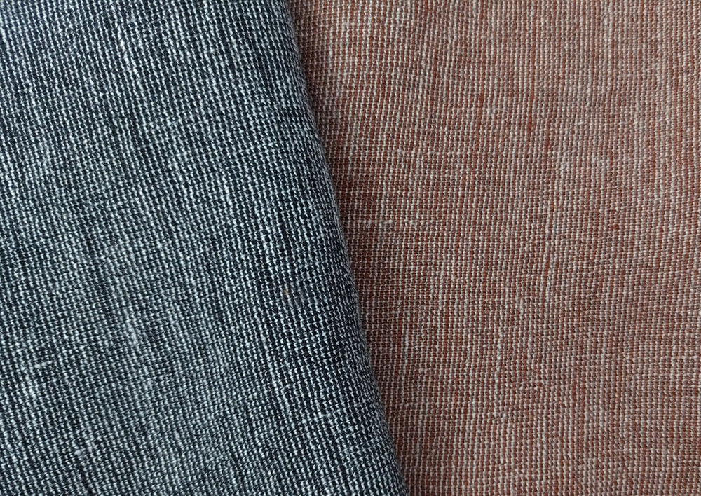 Premium Linen Polyester High Twisted Yarn, 2-Tone Effect Fabric for Elegant Creations 4811 6316 - The Linen Lab - Gray