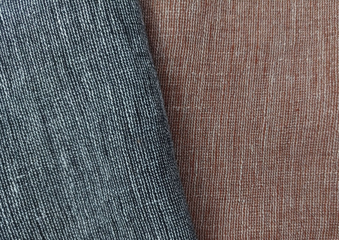 Premium Linen Polyester High Twisted Yarn, 2-Tone Effect Fabric for Elegant Creations 4811 6316 - The Linen Lab - Gray