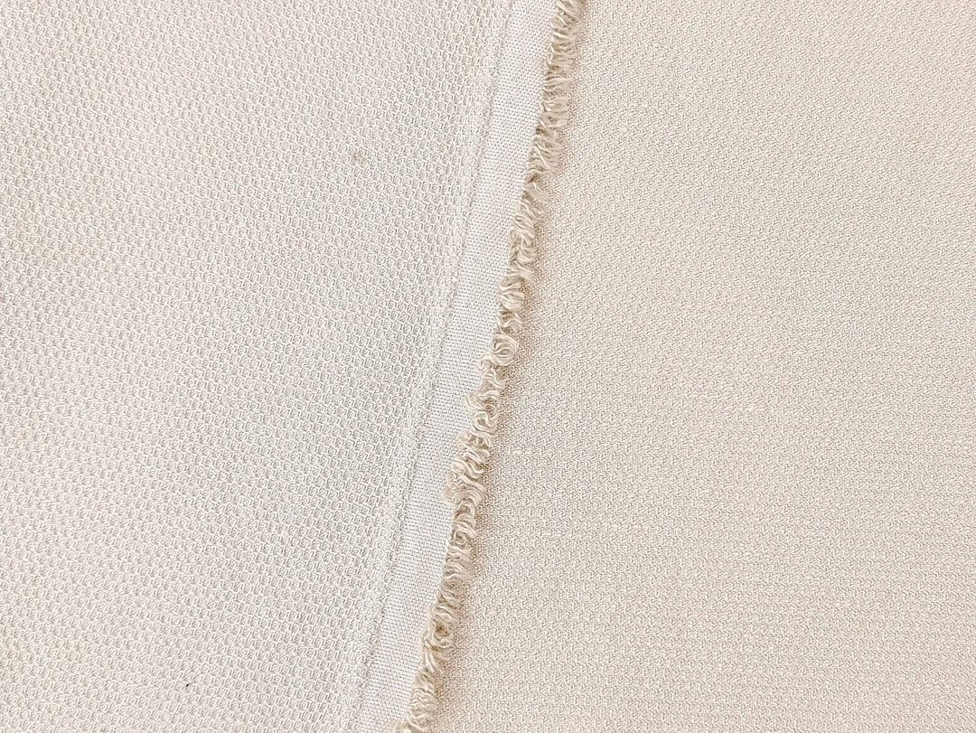 Premium Linen Rayon Tencel Dobby Stretch Fabric - Soft, Breathable, Versatile Material for Clothing and Crafts 7232 7233 - The Linen Lab - Beige(Light)