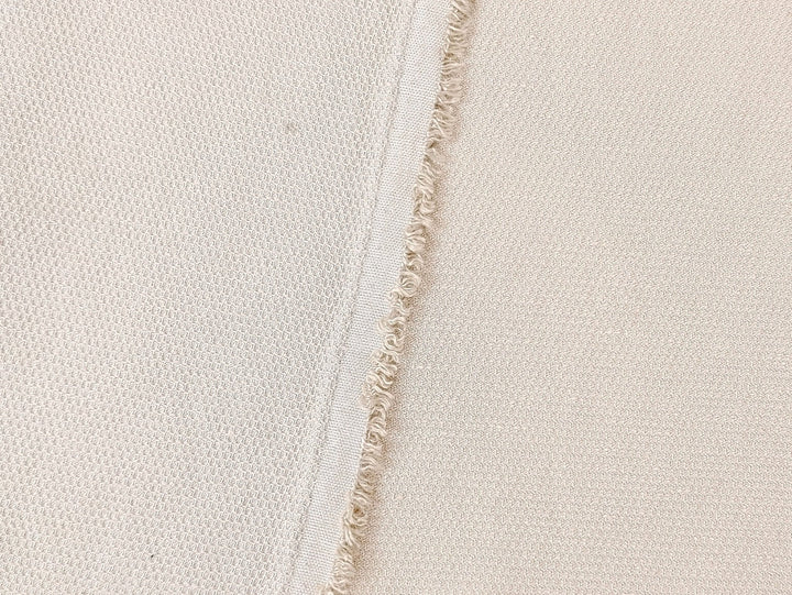 Premium Linen Rayon Tencel Dobby Stretch Fabric - Soft, Breathable, Versatile Material for Clothing and Crafts 7232 7233 - The Linen Lab - Beige(Light)