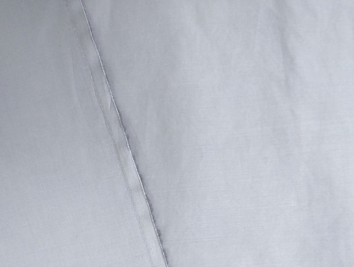 Ramie Cotton Fabric: Light Grey Broken Twill Weave with Glossy Finish 3585 - The Linen Lab - Grey
