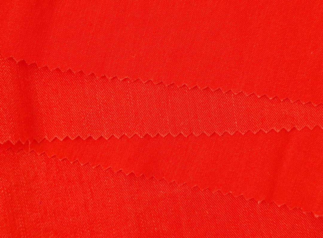 Satin Elegance: Linen Rayon Fabric with Polished Satin Weave 6090 6620 6659 7472 7293 - The Linen Lab - Blue(Light)