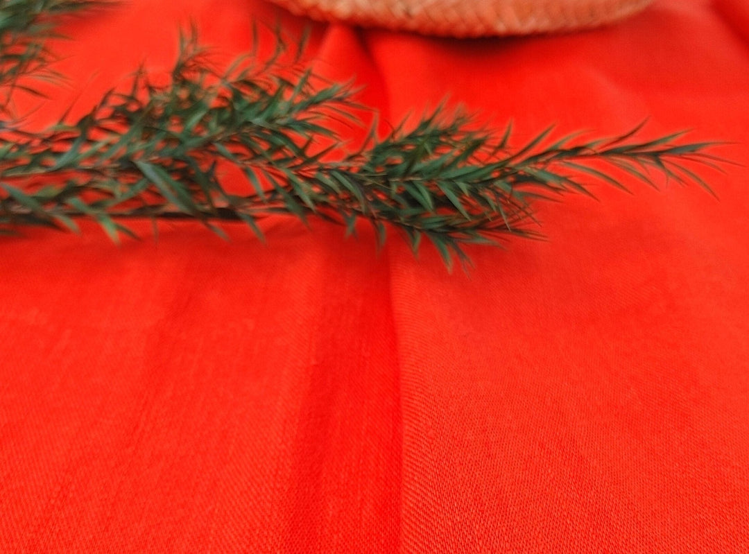 Satin Elegance: Linen Rayon Fabric with Polished Satin Weave 6090 6620 6659 7472 7293 - The Linen Lab - Blue(Light)