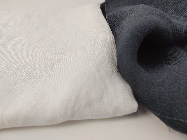 Silk Linen Canvas Mat Fabric 6555 6935 6494 - The Linen Lab - White