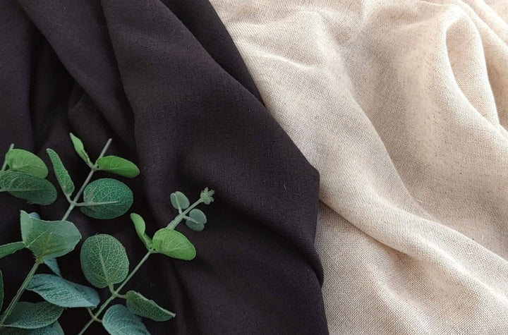 Whispering Breeze: Linen Rayon Sheer Fabric 291 3835 - The Linen Lab - Natural